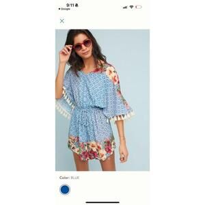 FARM RIO for Anthropologie Carmen Romper sz XS